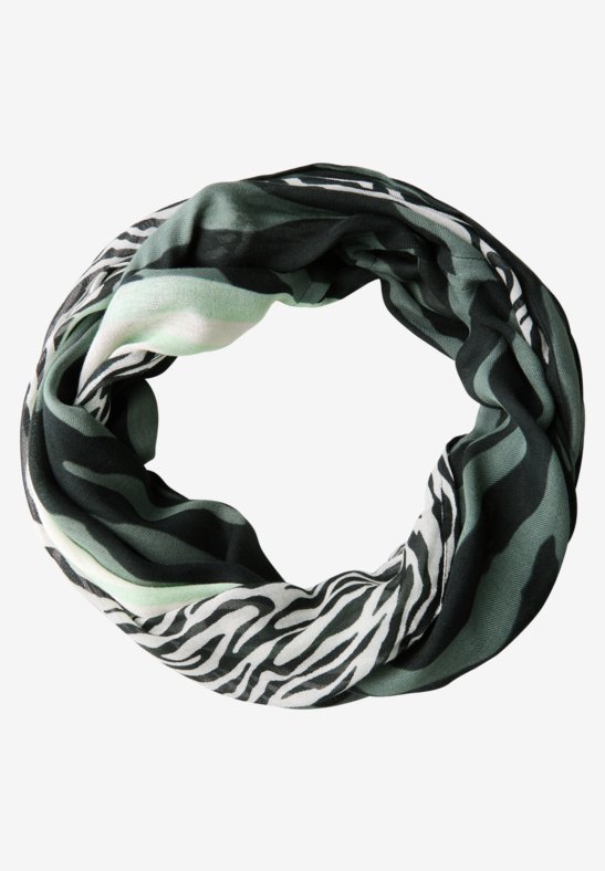 Patterned loop scarf - multicolor — Style Secret's